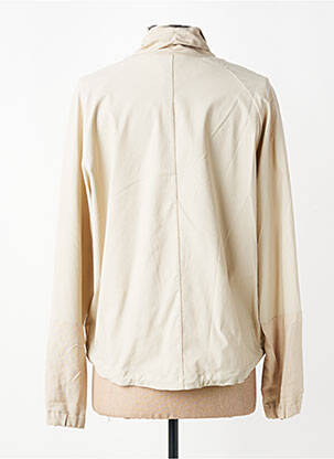 Veste casual col rond beige EVA KAYAN femme