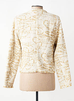 Veste casual col rond beige EVA KAYAN femme