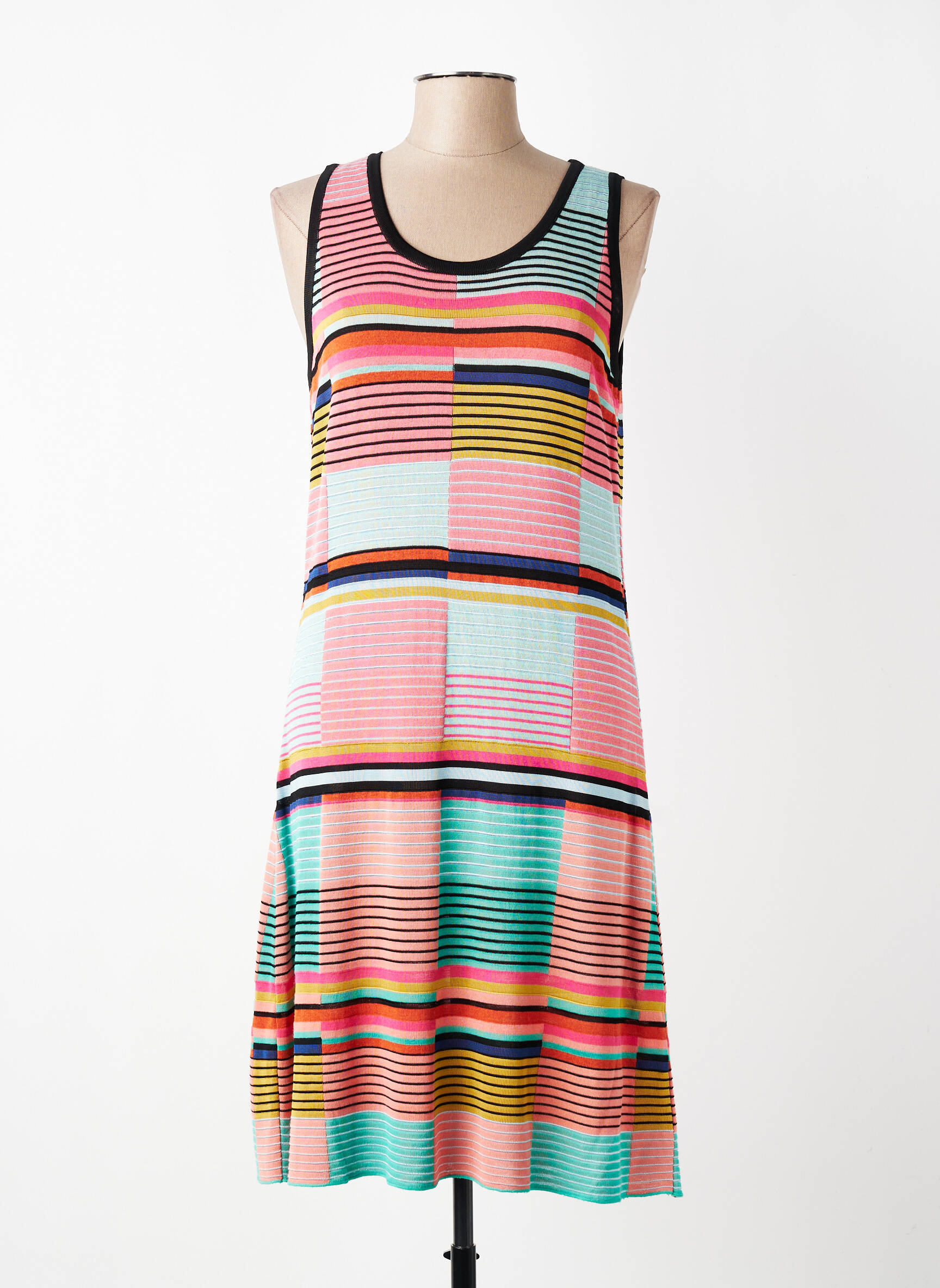 Robe mi-longue sans manche sans manche orange ALDO MARTIN'S femme