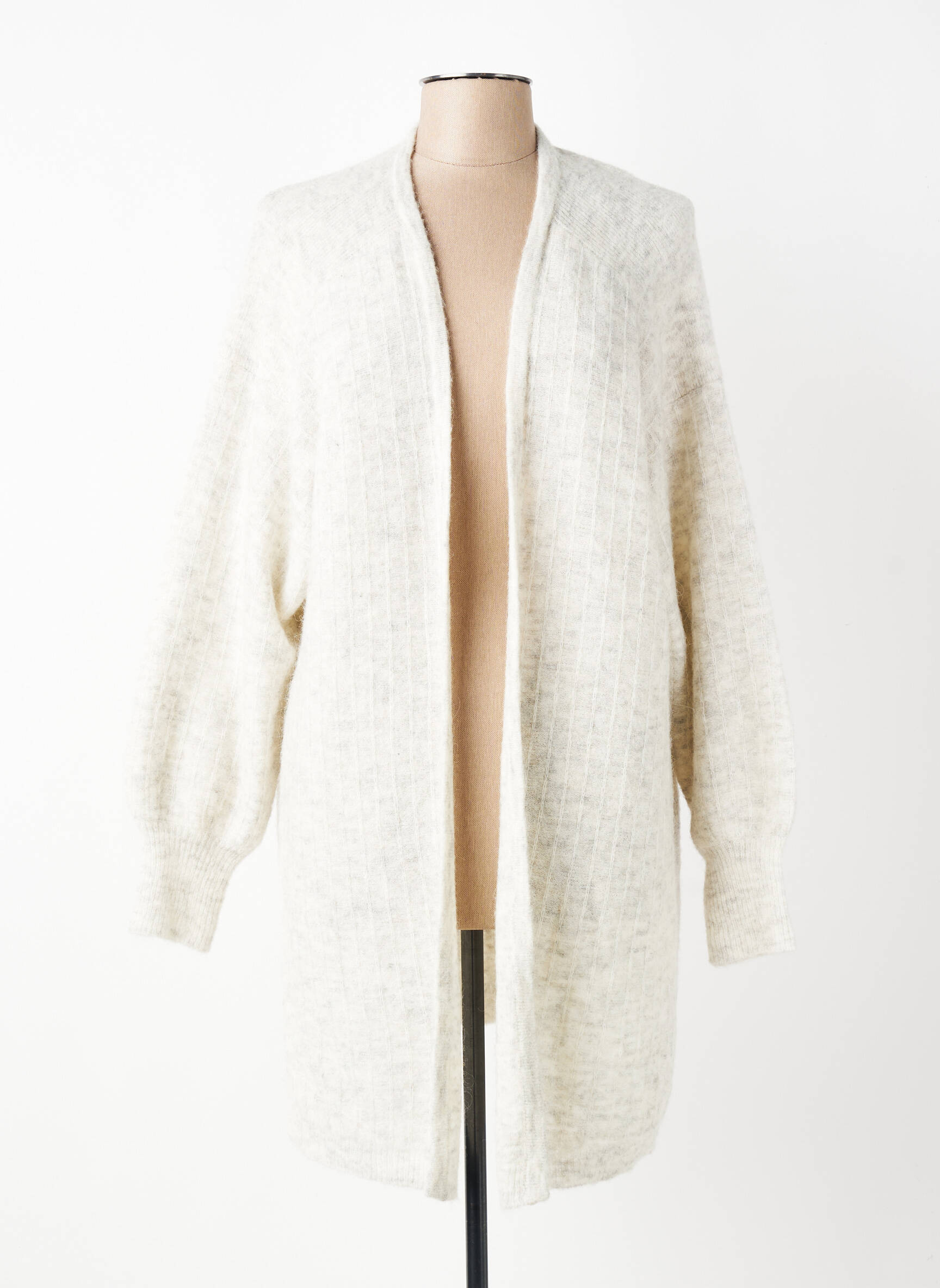 Gilet manches longues manches longues blanc CREAM femme