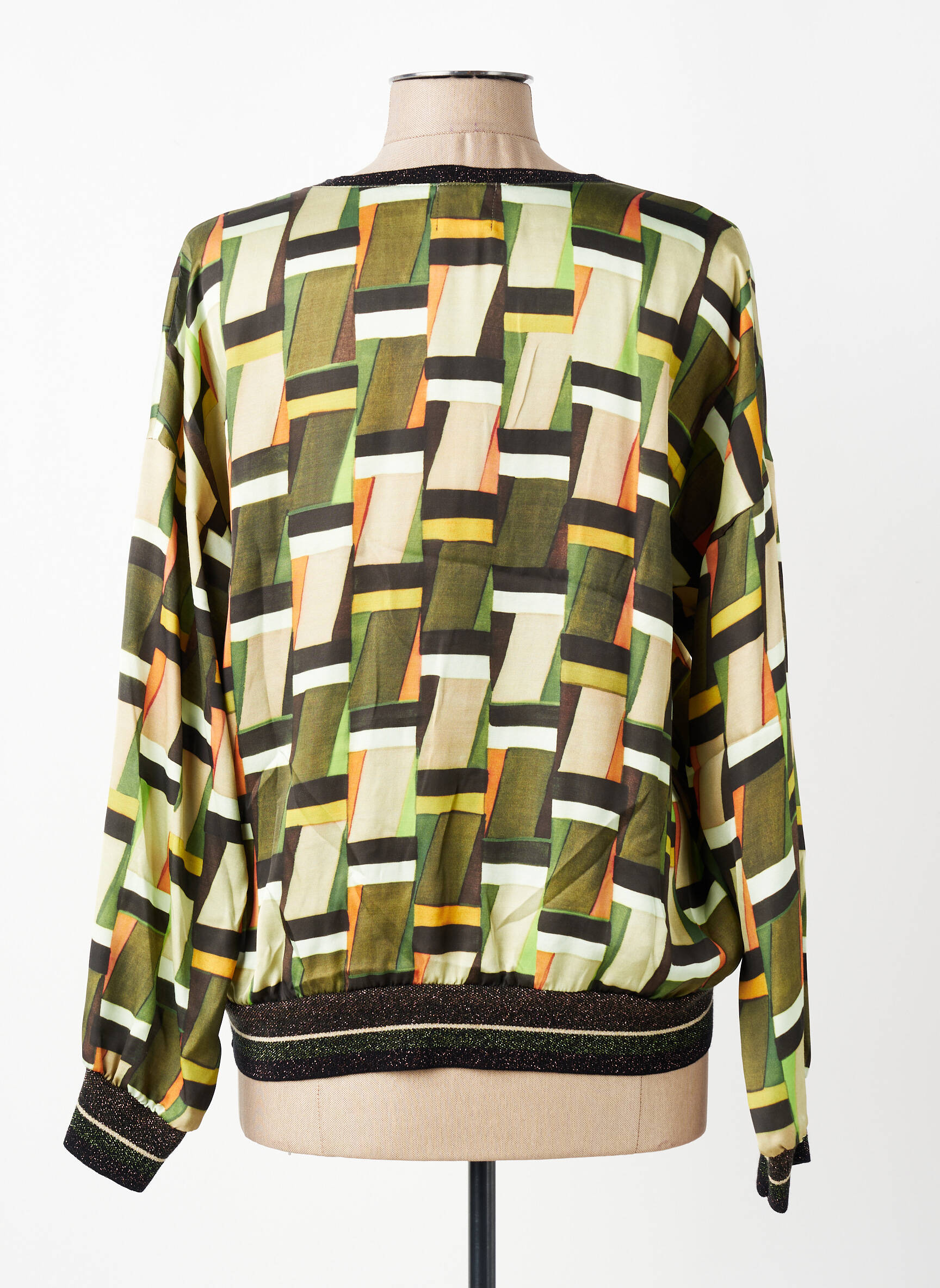 T-shirt imprimé fantaisie manches longues vert ALDO MARTIN'S femme