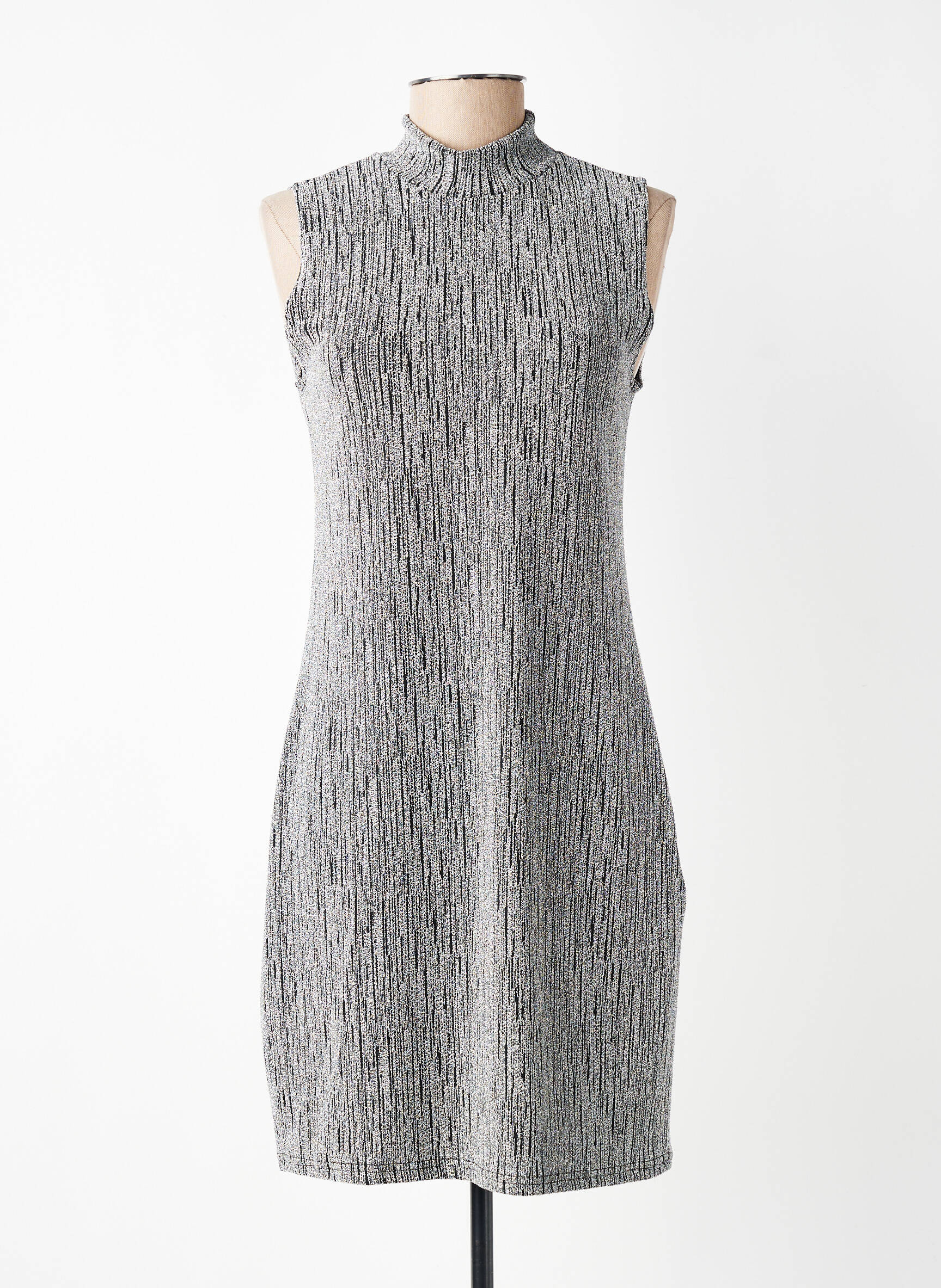 Robe mi-longue sans manche sans manche argent SCARLET ROOS femme
