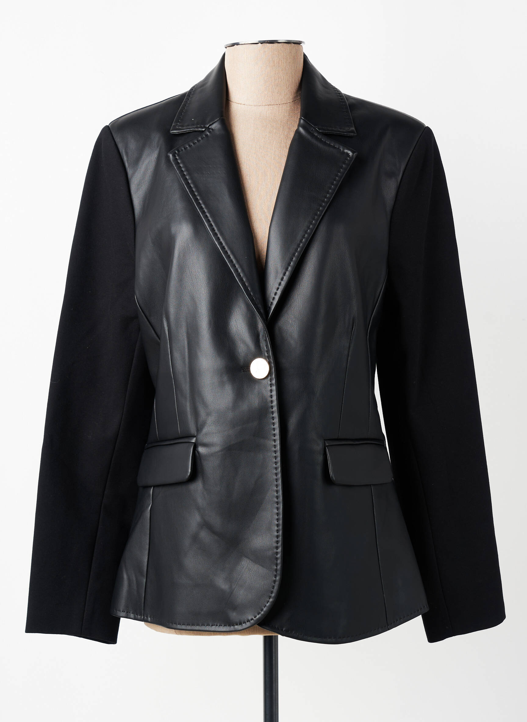 Blazer finition intérieure doublée noir LOLA CASADEMUNT femme
