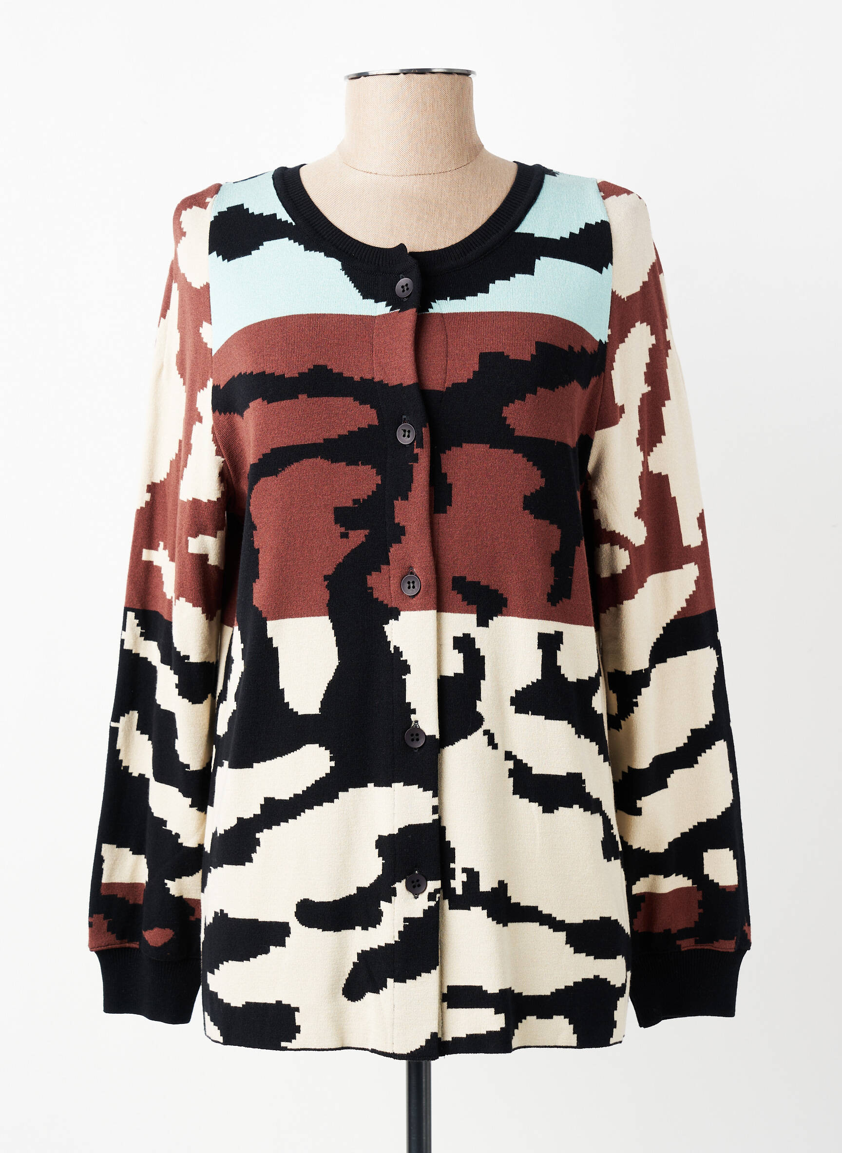 Gilet manches longues col rond noir ALDO MARTIN'S femme
