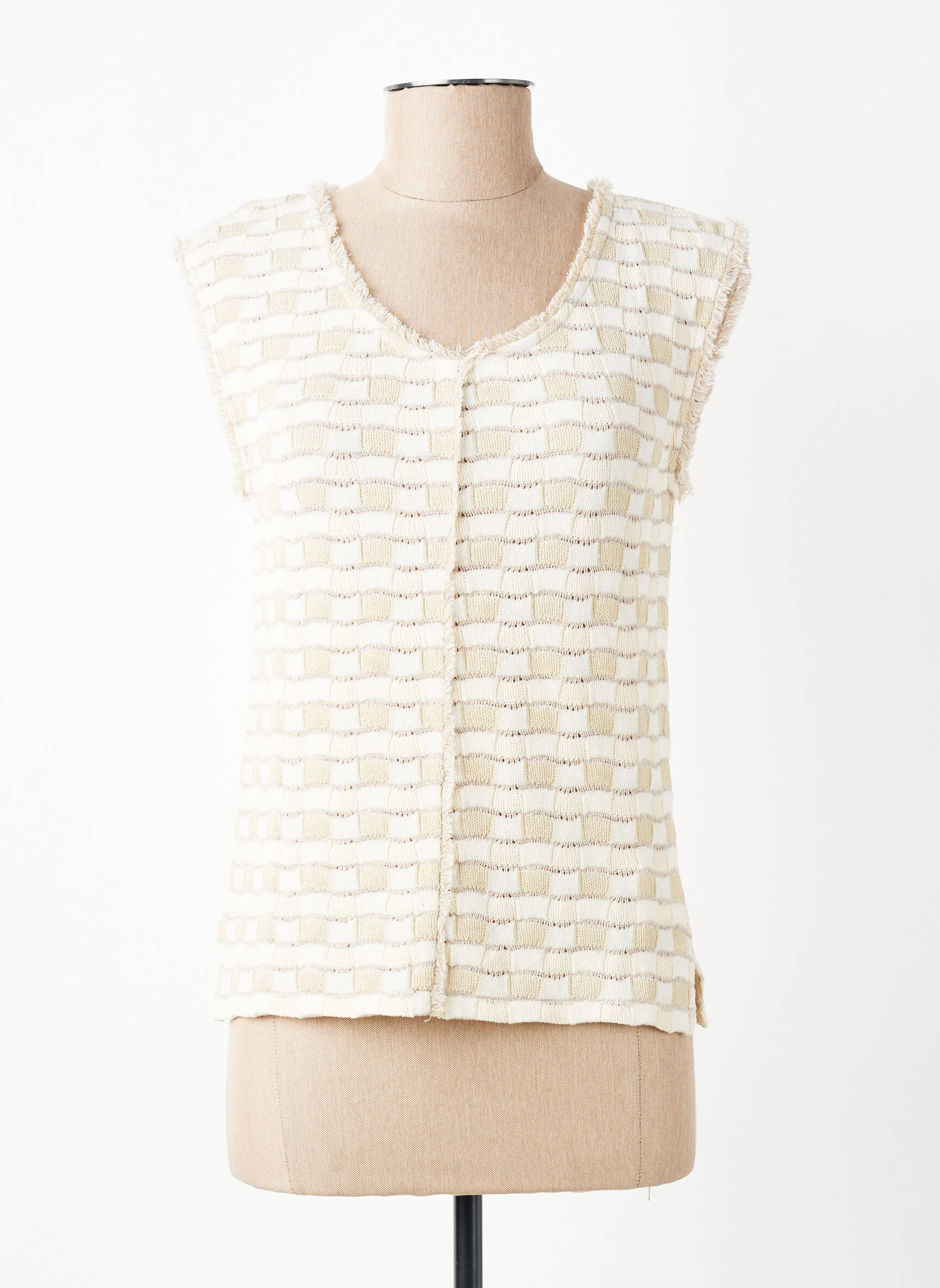 Top imprimé fantaisie manches courtes beige ALDO MARTIN'S femme