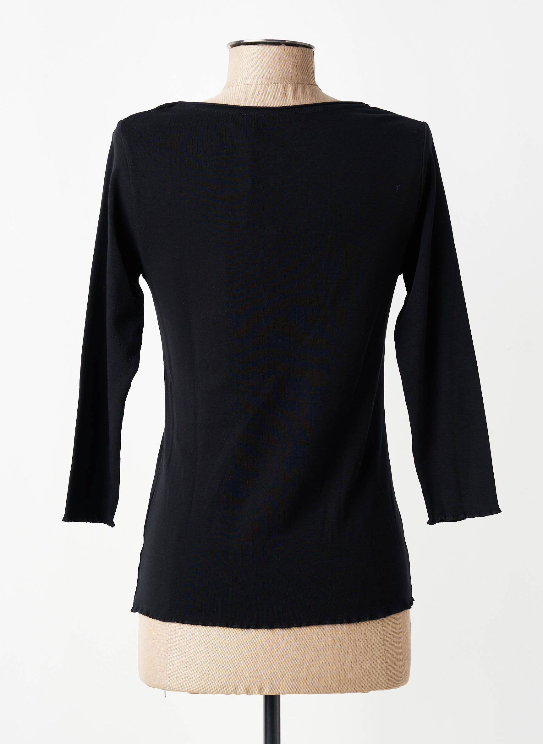T-shirt manches 3/4 manches 3/4 noir DIPLODOCUS femme