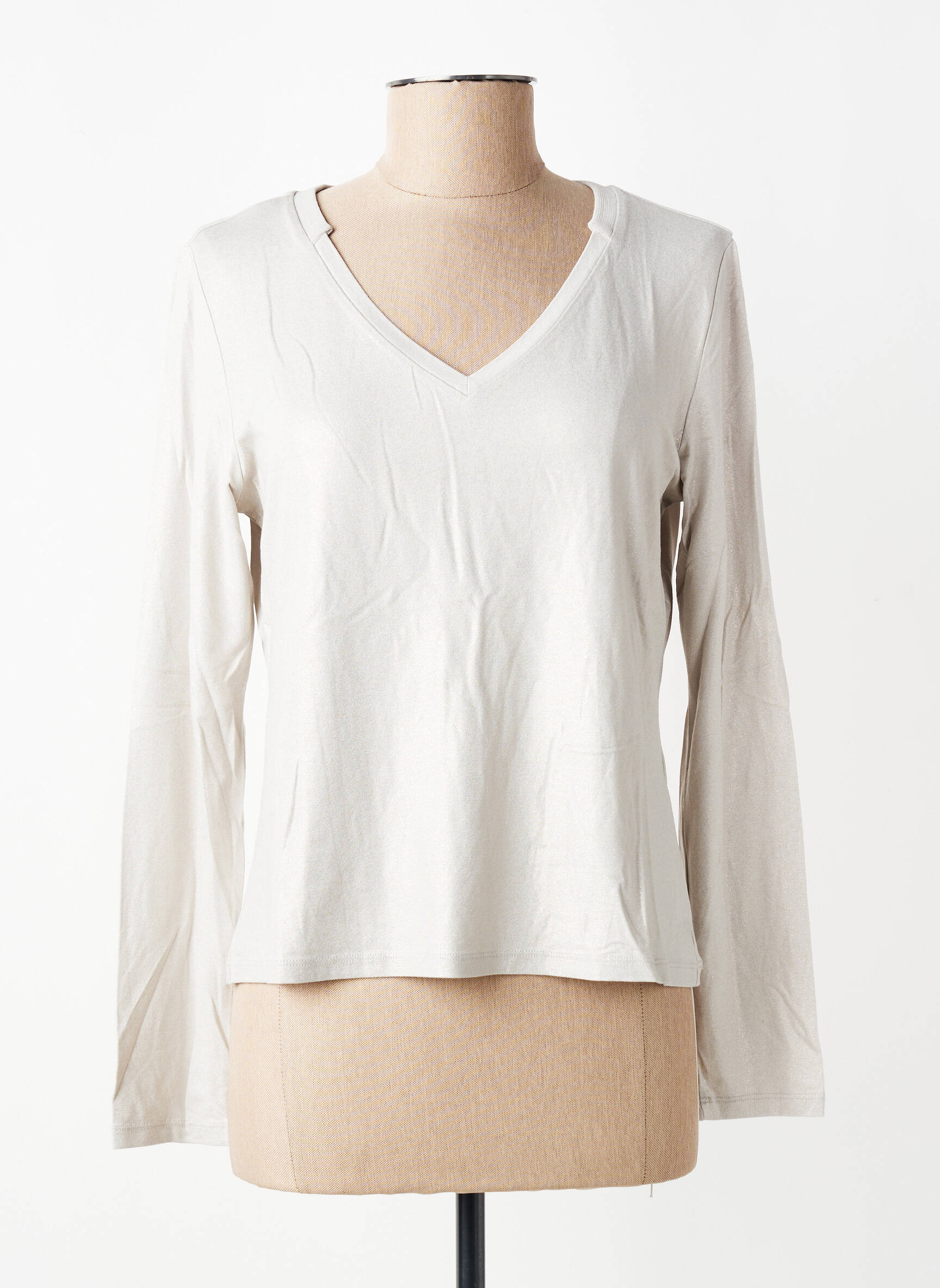 T-shirt manches longues manches longues gris EVA KAYAN femme