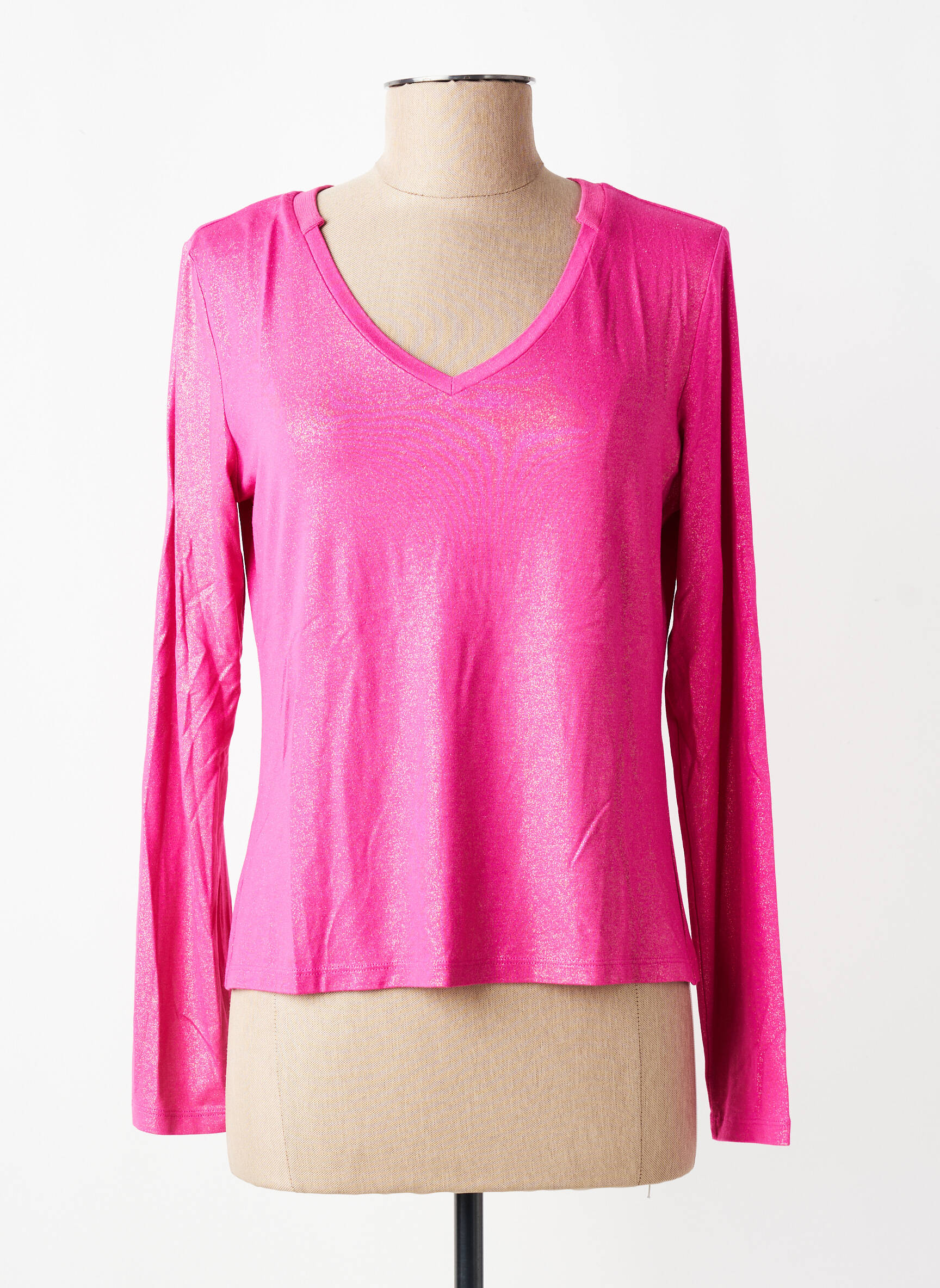 T-shirt manches longues manches longues rose EVA KAYAN femme