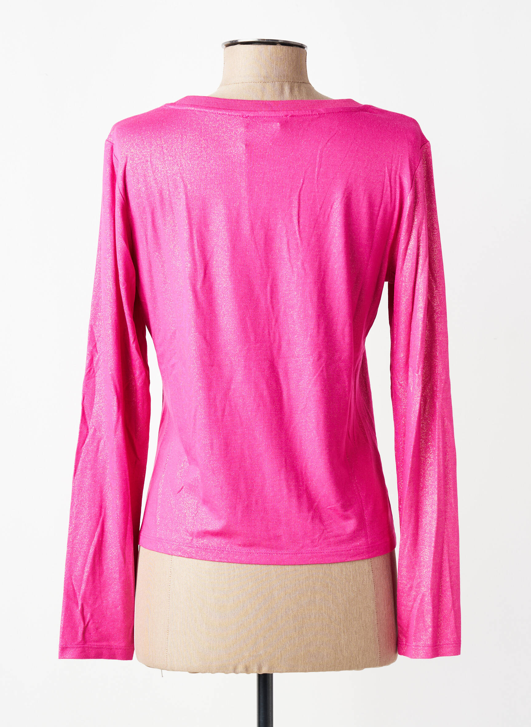 T-shirt manches longues manches longues rose EVA KAYAN femme