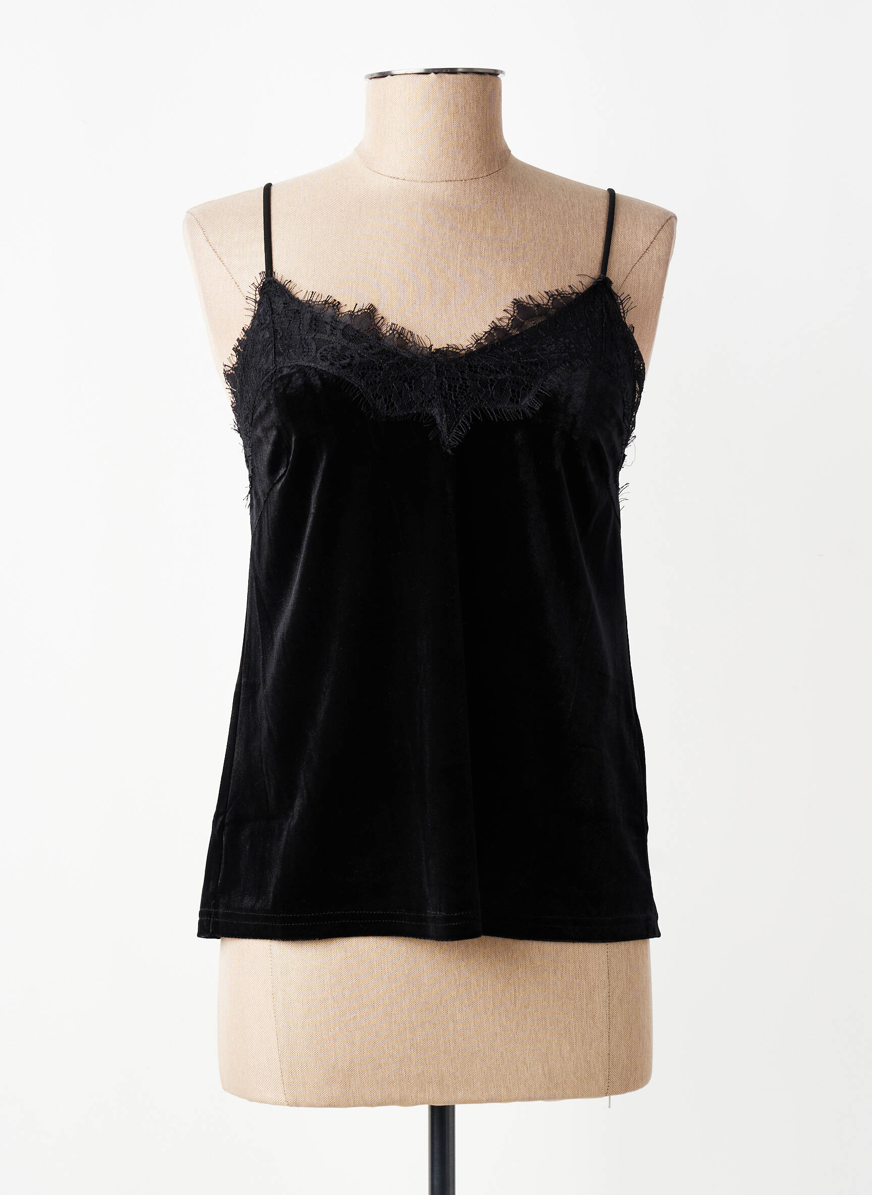 Top stretch sans manche noir CREAM femme