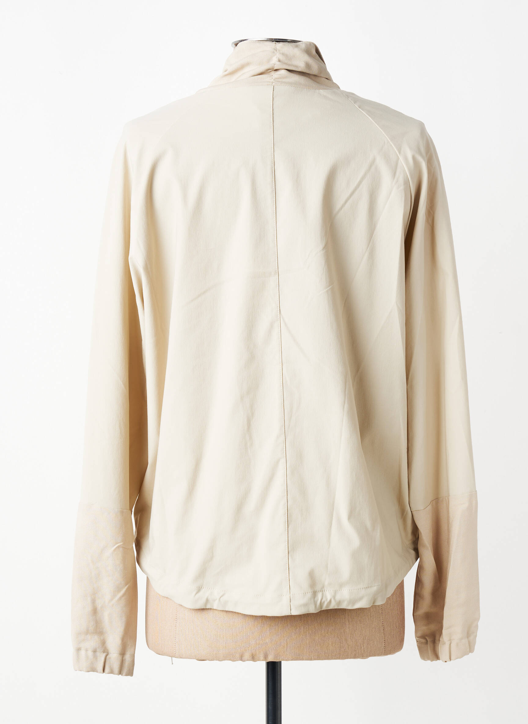 Veste casual col rond beige EVA KAYAN femme
