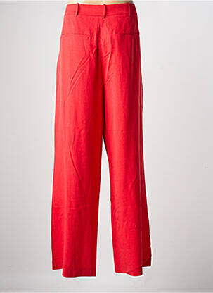 Pantalon large tissage popeline taille normale rouge LOLA CASADEMUNT femme