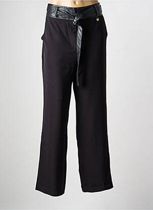 Pantalon droit stretch taille normale noir LOLA CASADEMUNT femme