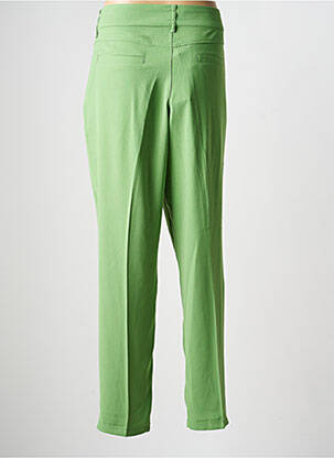 Pantalon chino tissage popeline taille normale vert CREAM femme