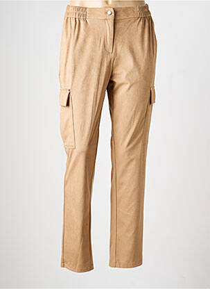 Pantalon droit stretch taille normale beige EVA KAYAN femme