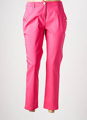 Pantalon 7/8 stretch taille normale rose EVA KAYAN femme