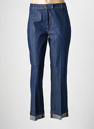 Jeans coupe droite stretch taille normale bleu EVA KAYAN femme