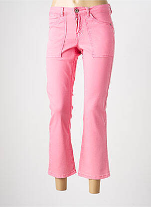 Pantalon 7/8 stretch taille normale rose CREAM femme