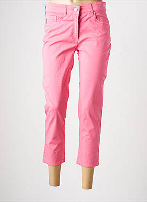 Pantacourt stretch taille normale rose ZERRES femme