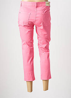Pantacourt stretch taille normale rose ZERRES femme