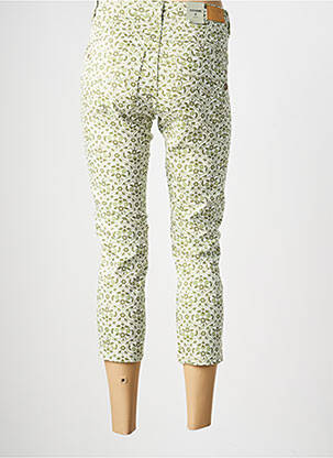 Pantacourt stretch taille normale vert CREAM femme