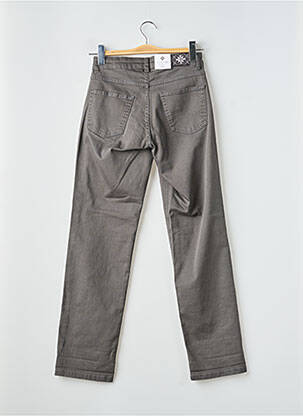 Pantalon droit stretch taille normale gris PARA MI femme