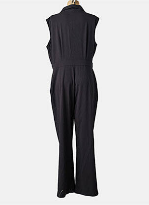 Combi-pantalon fermeture boutonnée sur le devant manches courtes noir K-DESIGN femme