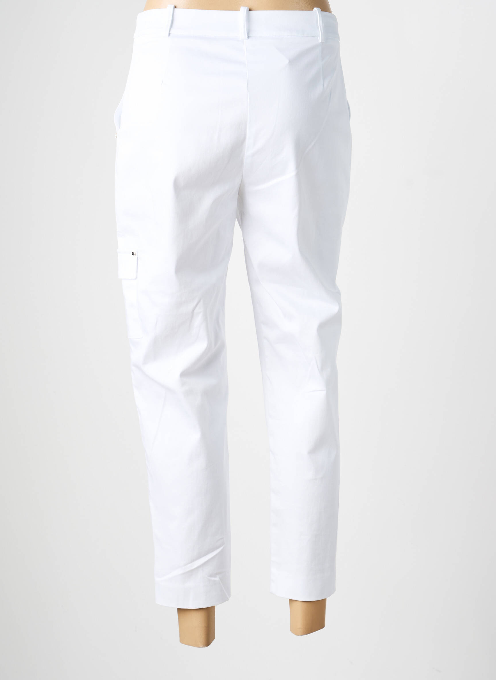 Pantalon 7/8 stretch taille normale blanc LOLA CASADEMUNT femme