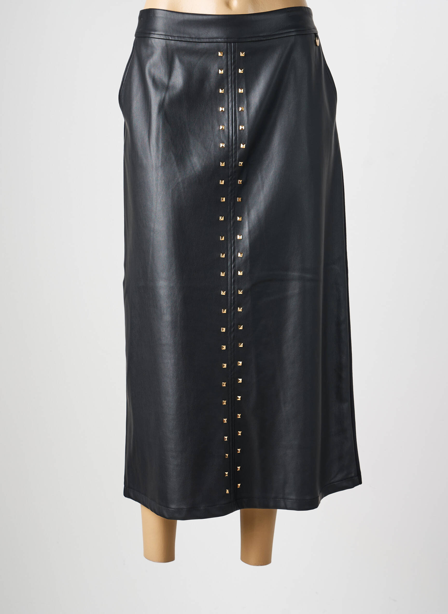 Jupe longue coupe droite noir LOLA CASADEMUNT femme