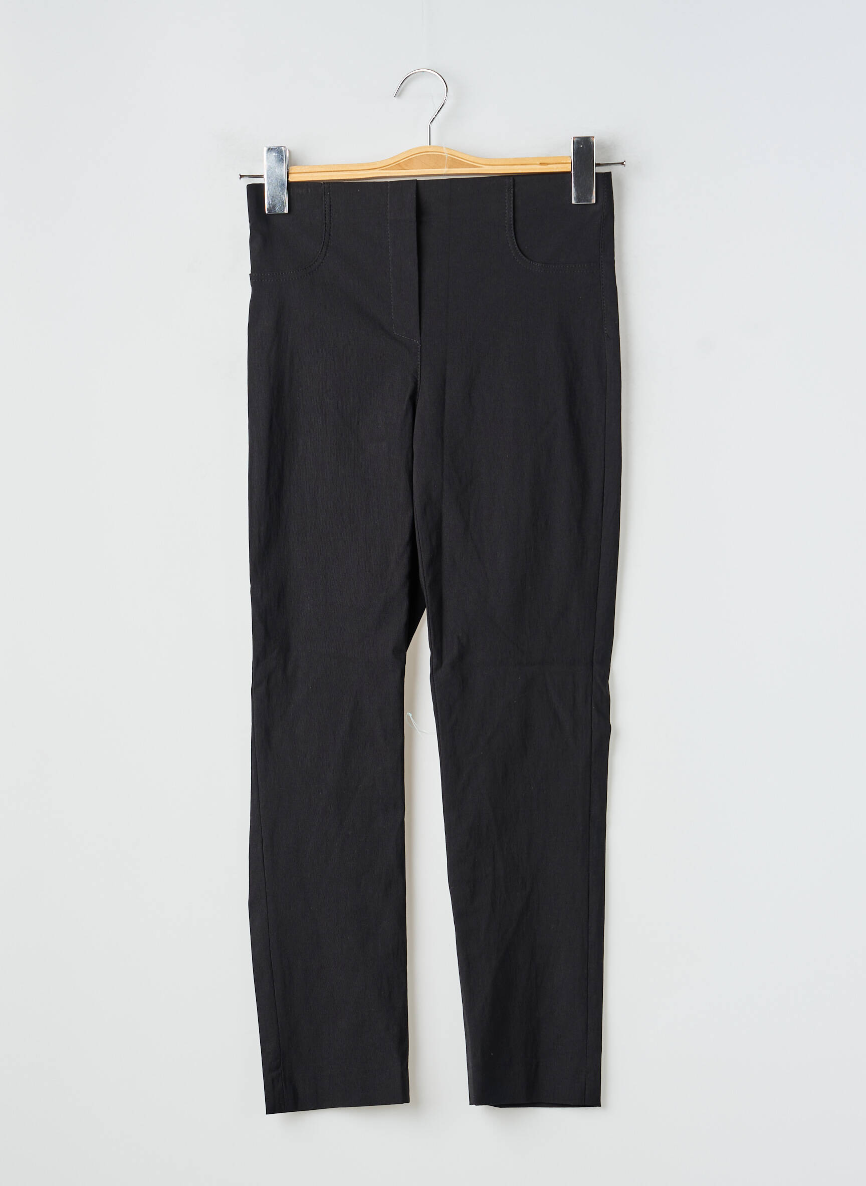 Pantacourt stretch taille normale noir LAUREN VIDAL femme