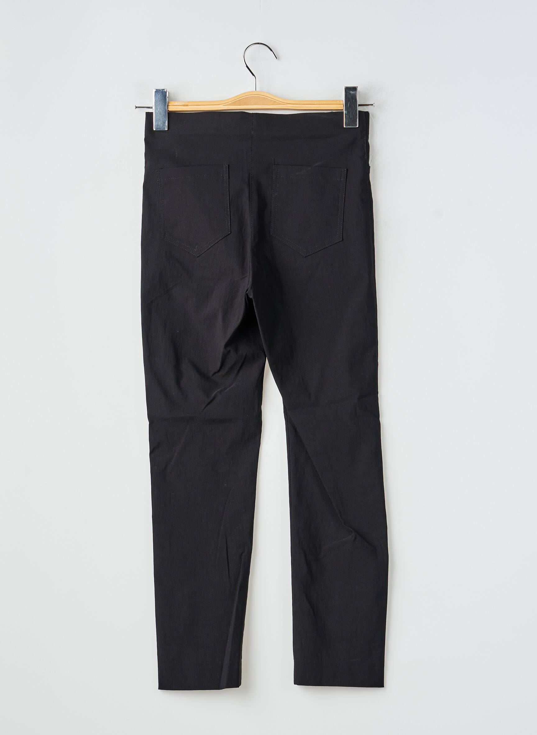 Pantacourt stretch taille normale noir LAUREN VIDAL femme
