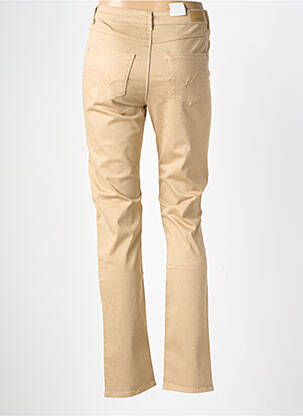 Pantalon droit stretch taille haute beige KANOPE femme