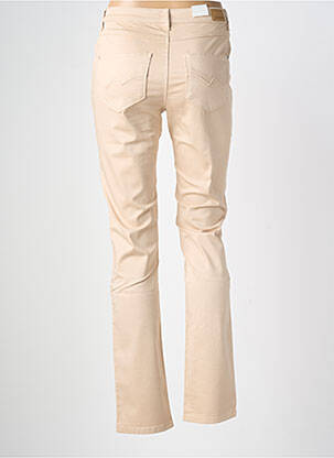 Pantalon droit stretch taille haute rose KANOPE femme