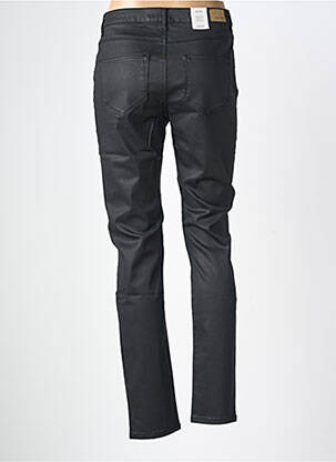 Pantalon slim tissage enduit taille normale noir KANOPE femme