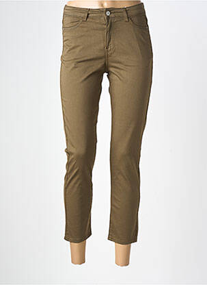 Pantalon 7/8 stretch vert KANOPE femme