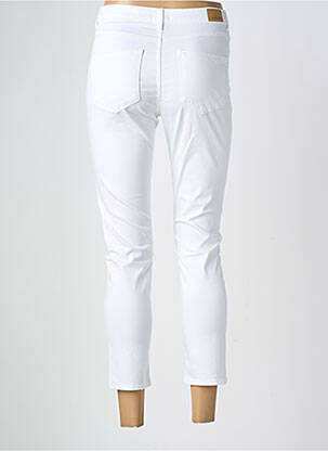 Pantalon 7/8 stretch taille normale blanc KANOPE femme