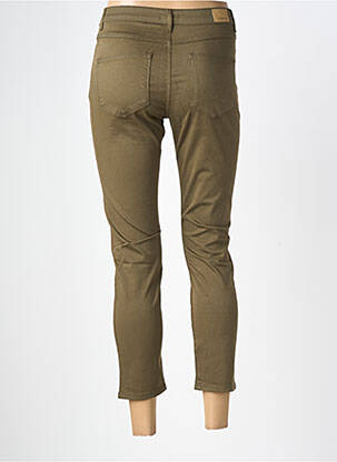 Pantalon 7/8 stretch taille normale vert KANOPE femme