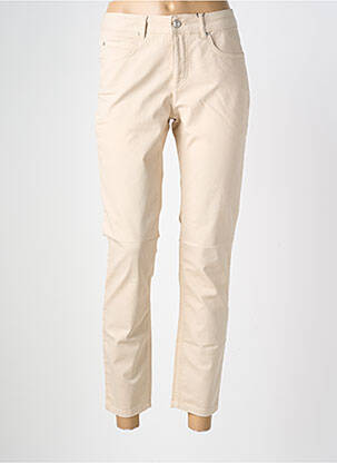 Jeans coupe slim stretch taille normale beige OUI femme
