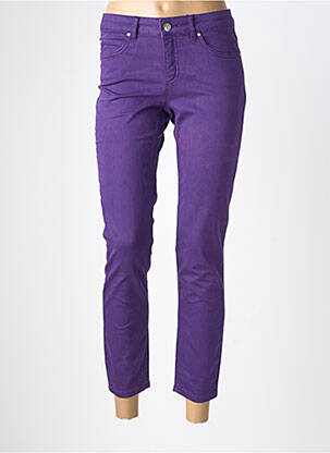 Jeans coupe slim stretch taille normale violet OUI femme