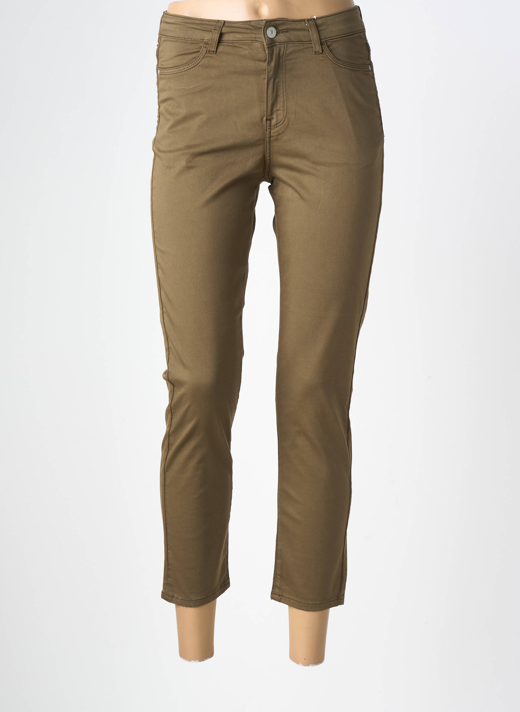 Pantalon 7/8 stretch vert KANOPE femme