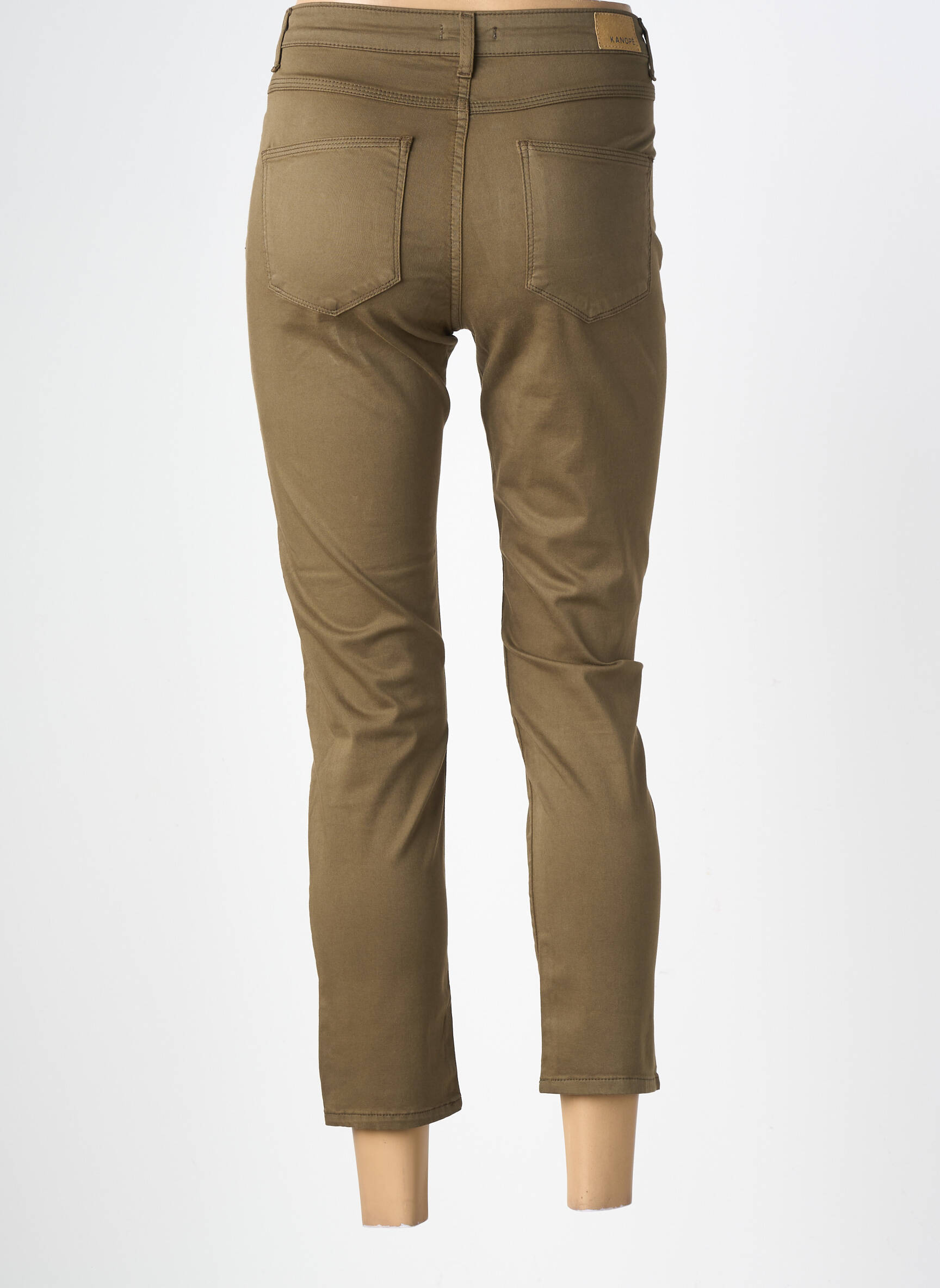 Pantalon 7/8 stretch vert KANOPE femme
