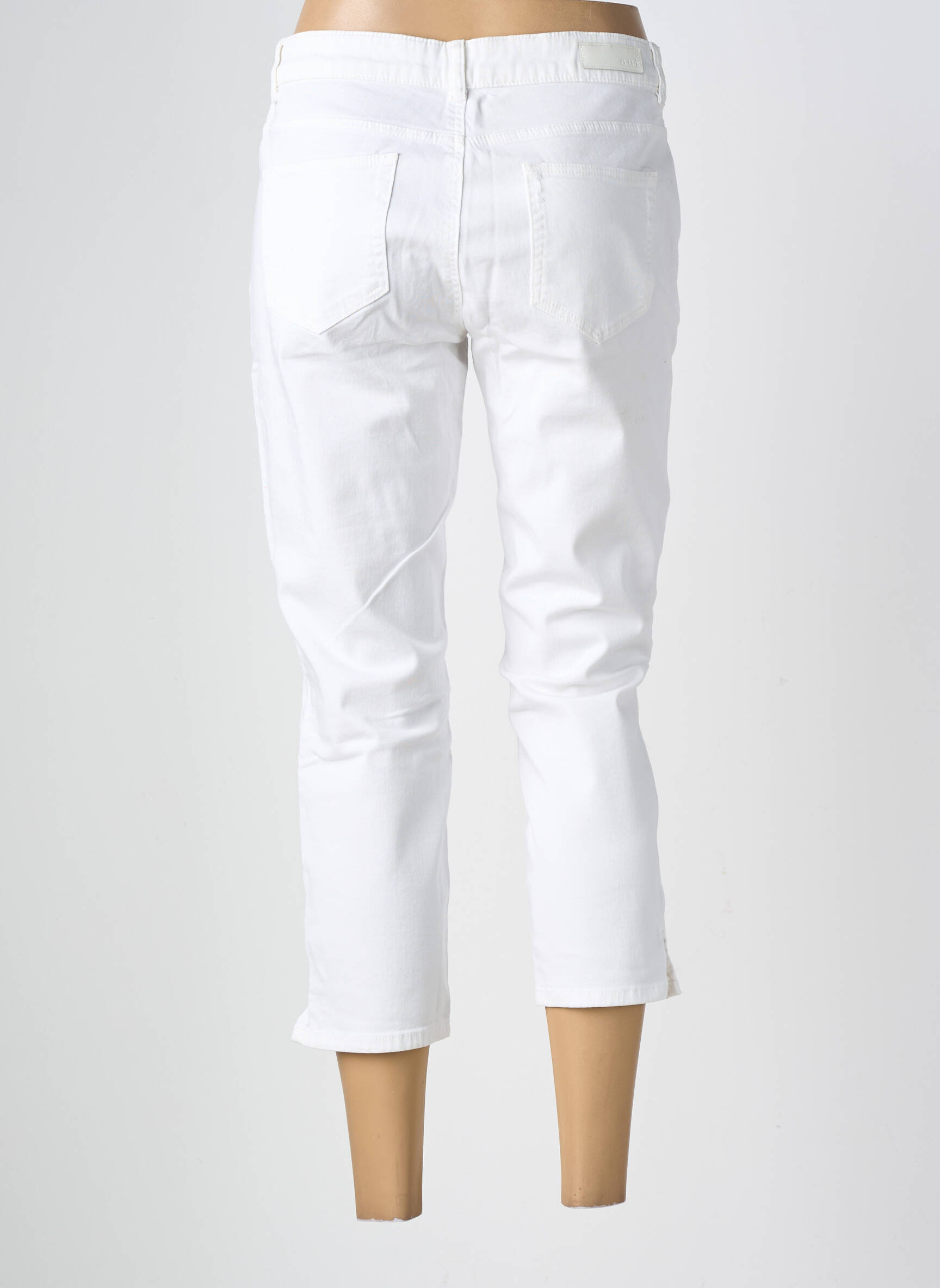 Jeans coupe slim stretch taille normale blanc OUI femme