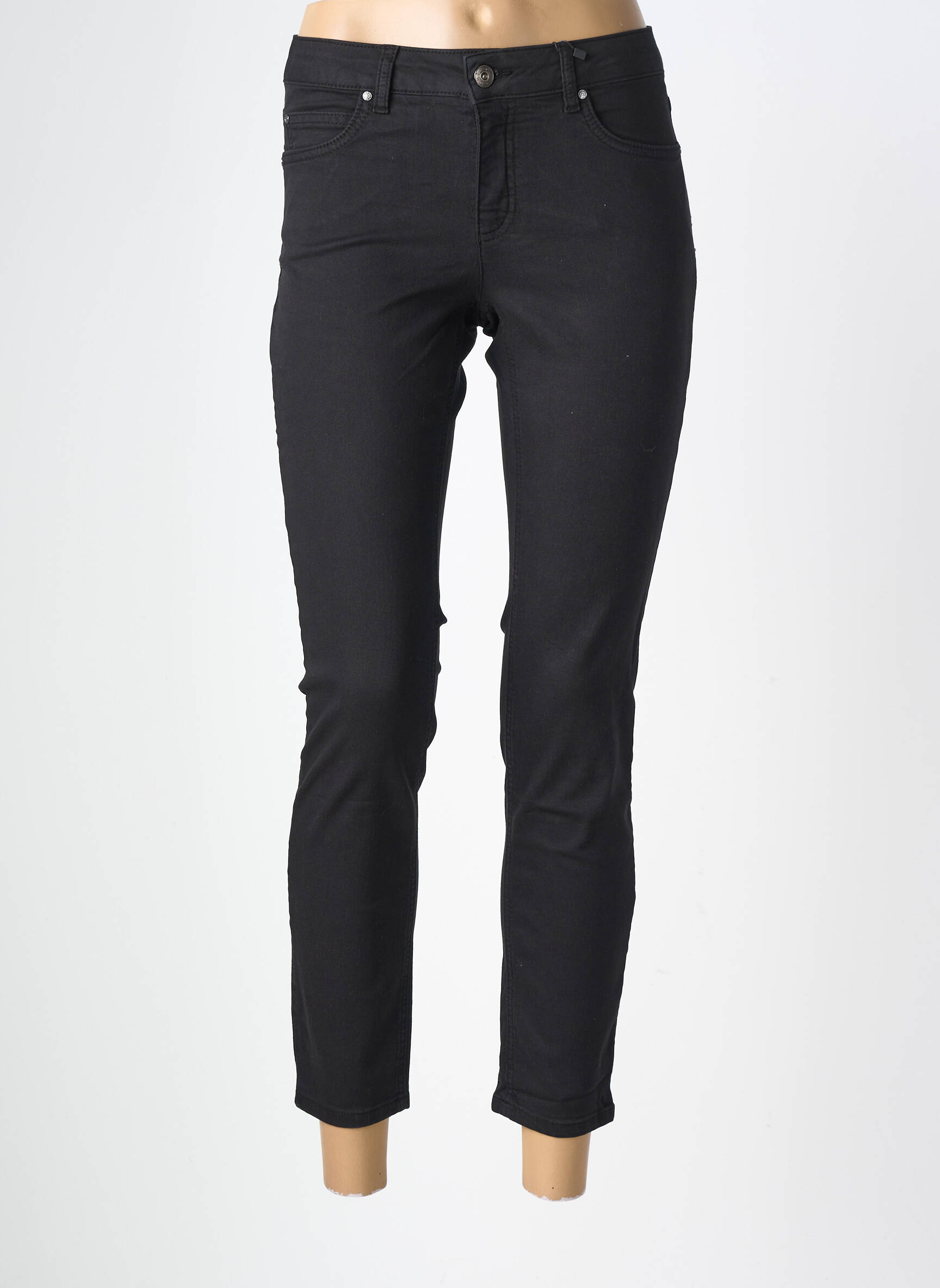 Jeans coupe slim stretch taille normale noir OUI femme