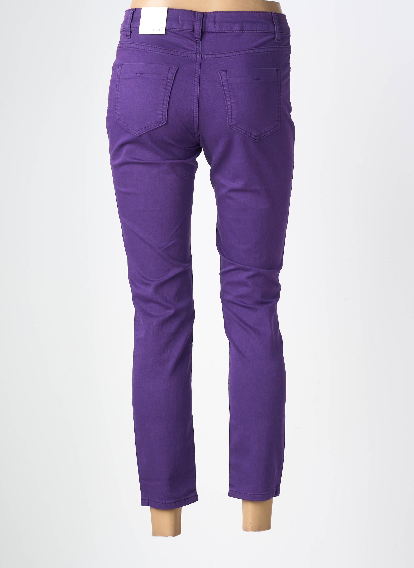 Jeans coupe slim stretch taille normale violet OUI femme