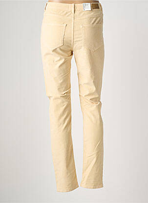 Pantalon slim taille haute taille haute beige KANOPE femme