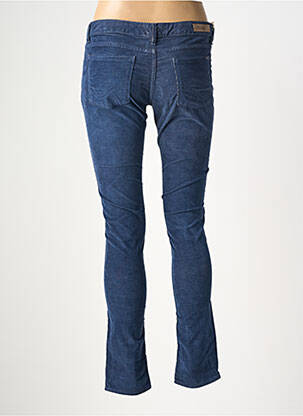 Pantalon slim taille basse taille basse bleu REIKO femme