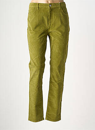 Pantalon slim stretch taille normale vert KANOPE femme