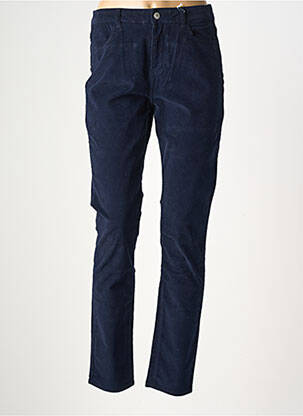 Pantalon slim stretch taille normale bleu KANOPE femme
