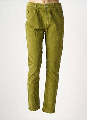 Pantalon slim stretch taille normale vert KANOPE femme