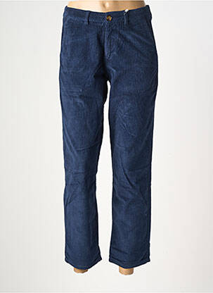 Pantalon chino stretch taille normale bleu KANOPE femme